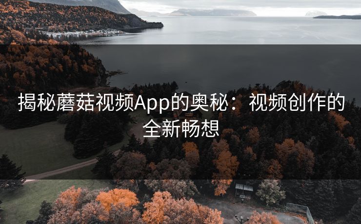 揭秘蘑菇视频App的奥秘：视频创作的全新畅想