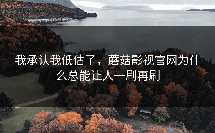 我承认我低估了，蘑菇影视官网为什么总能让人一刷再刷
