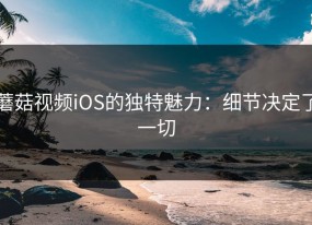 蘑菇视频iOS的独特魅力：细节决定了一切
