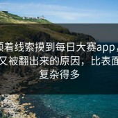 有人顺着线索摸到每日大赛app，偏偏今晚又被翻出来的原因，比表面热闹复杂得多