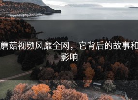 蘑菇视频风靡全网，它背后的故事和影响