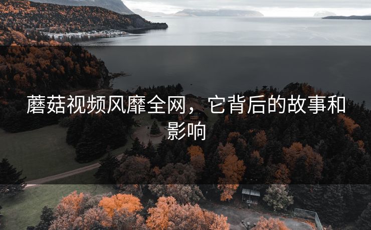 蘑菇视频风靡全网，它背后的故事和影响